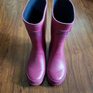 Girls Rain Boots Pink Magenta Joeles Shoes